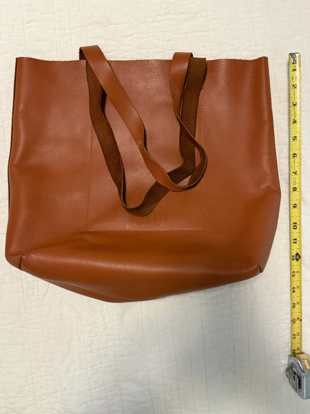 Cognac Leather Tote bag by FEED